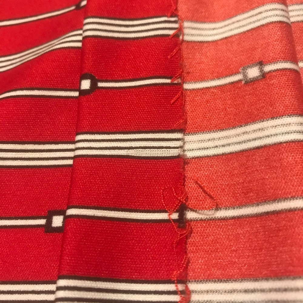 VTG 70s Mardi Modes red black white retro bowling shirt graphic geometric print - Picture 8 of 8